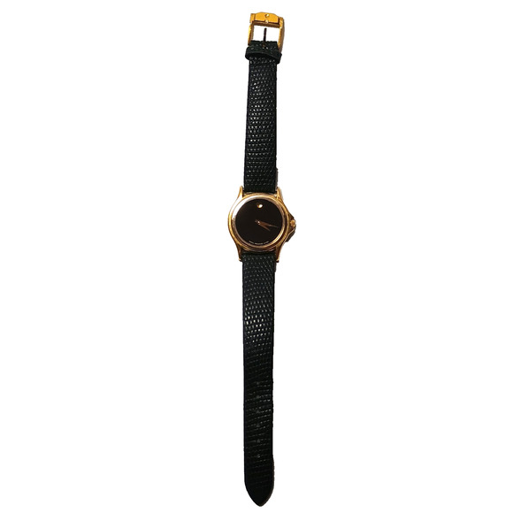 Movado Museum Watch Women 25mm Black Dial Gold Round 87.E4.0863 main image 13